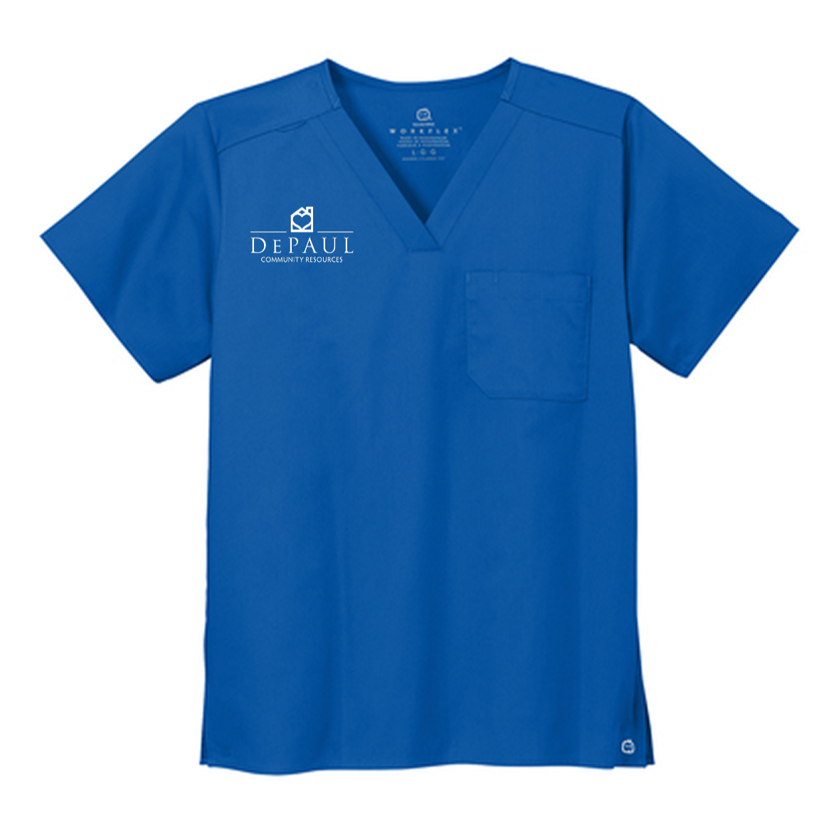 Wink® Unisex WorkFlex Chest Pocket V-Neck Top