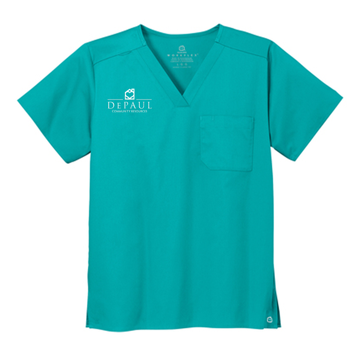 Wink® Unisex WorkFlex Chest Pocket V-Neck Top