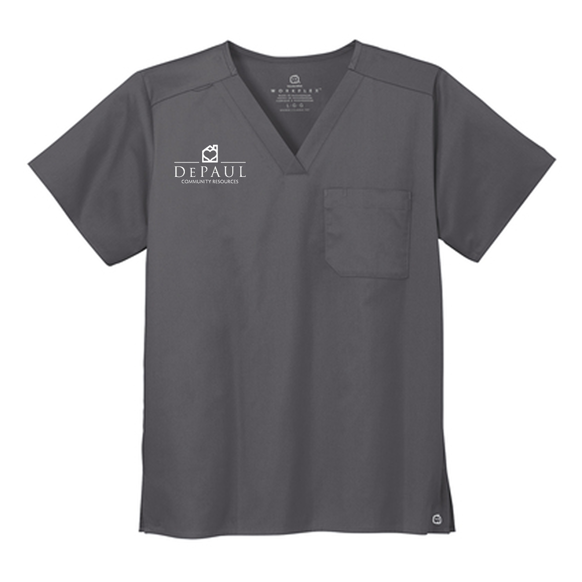 Wink® Unisex WorkFlex Chest Pocket V-Neck Top